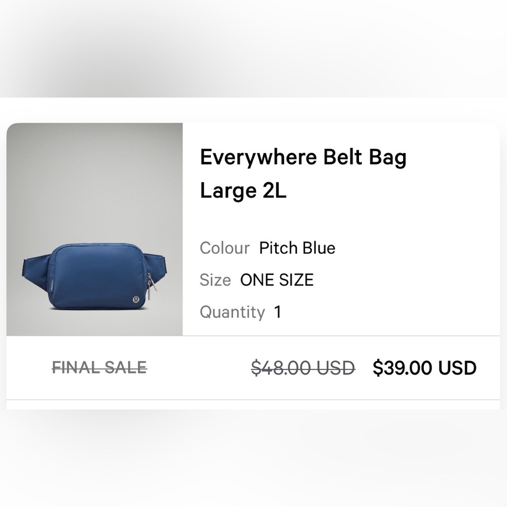 Lululemon Everywhere Belt Bag Large 2L
